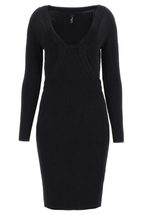 OAK SWEATER DRESS JET BLACK 3