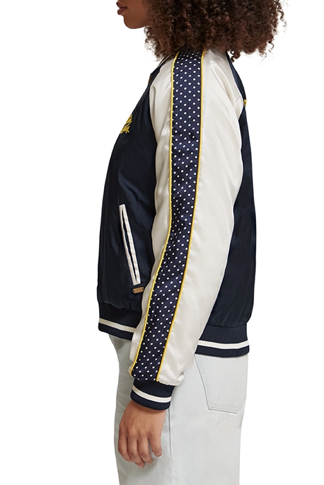 EMBROIDERED BOMBER WITH CONTRAST DETAIL NIGHT 8