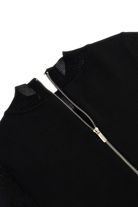 TEMPO HIGH NECK SWEA JET BLACK MINI DRESS 5