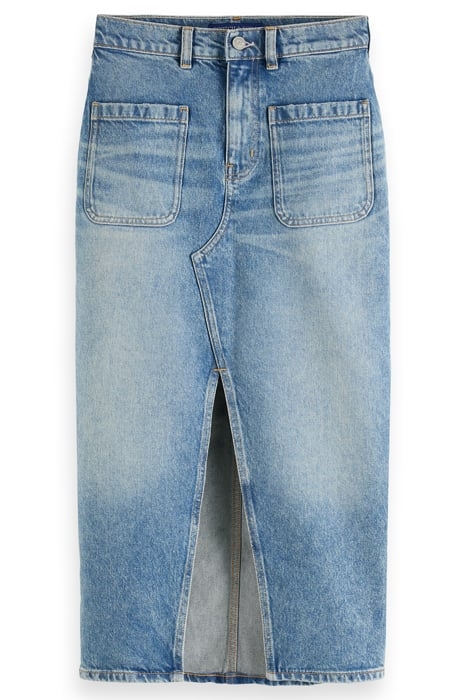 PATCH POCKET MIDI SKIRT - MARITIME MARITIME 1