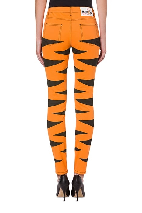 CHINESE NEW YEAR GABARDINE TROUSERS ORANGE 2