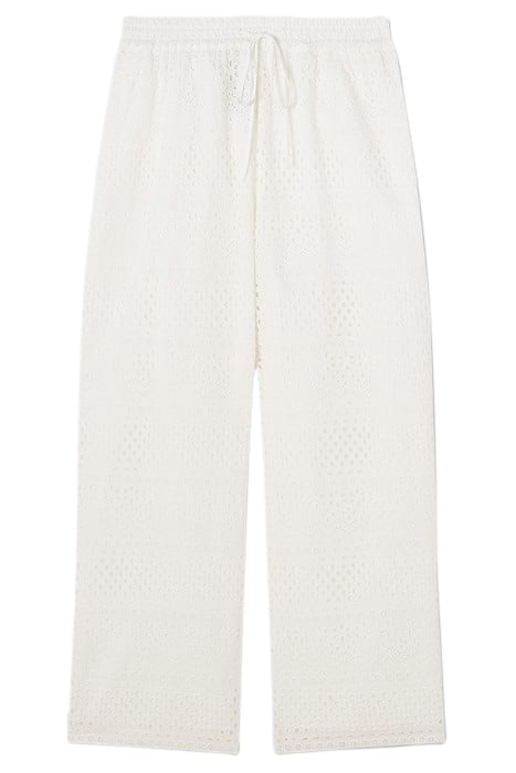 TR EDIE BRODERIE TROUSER WHITE 3