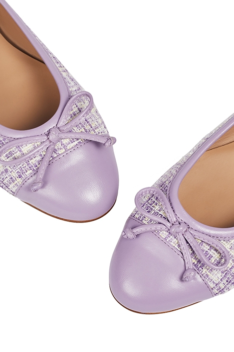 FL KARA TWEED BALLERINA LILAC 3