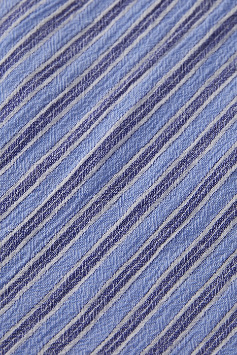 REGULAR FIT CRINKLE STRIPE SHIRT BLUE STRIPE 4