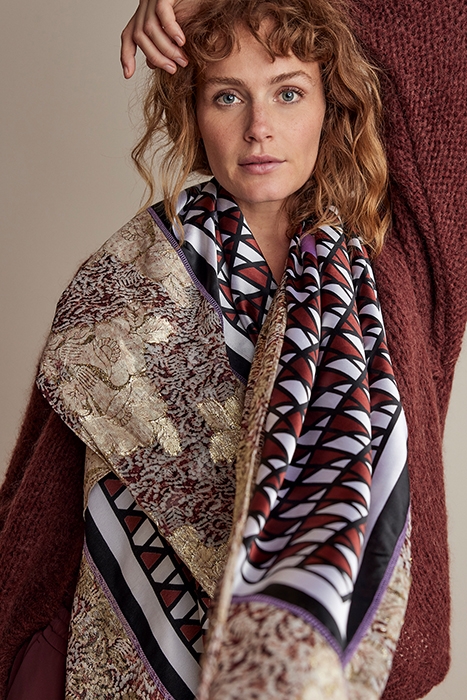 SCARF GRAPHIC PRINT SCARF MULTICOLOUR 4