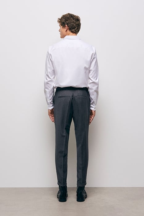 SUIT TROUSERS WITH ELASTIC BELT GREY 3