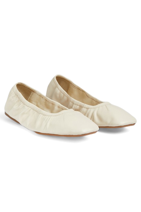FL TAYLA FOLDED BALLERINA ECRU 2