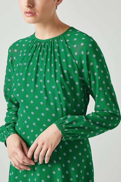 DR ADDISON - SPOT DRESS GREEN/BLUE 5