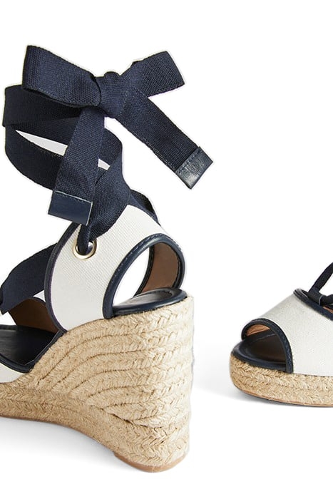CS CHIARA TIE ESPADRILLE NAVY/CREAM 4
