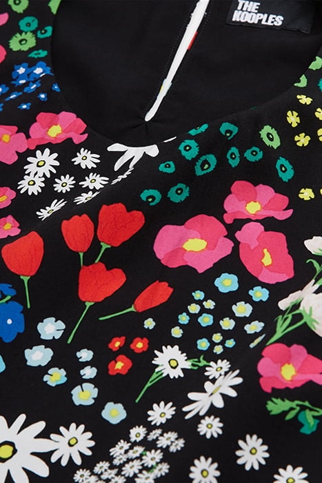 LONG DRESS WITH SHORT SLEEVES WITH BACKLESS MULTICOLOR 2