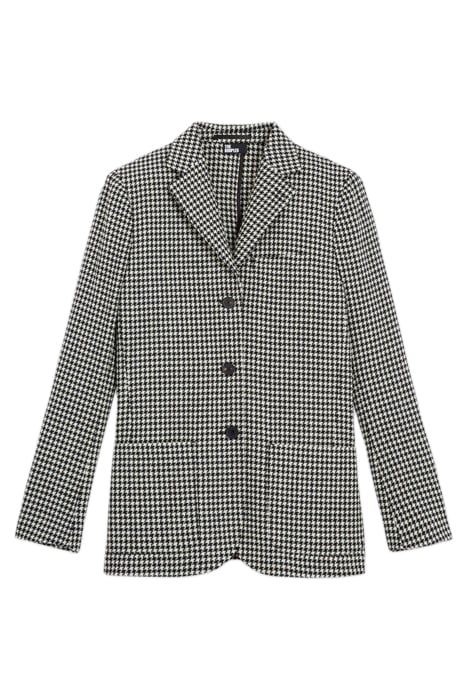 SIMPLE SOFT JACKET BLACK WHITE 5