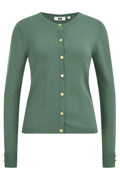 KNITTED CARDIGAN MOSS GREEN 4
