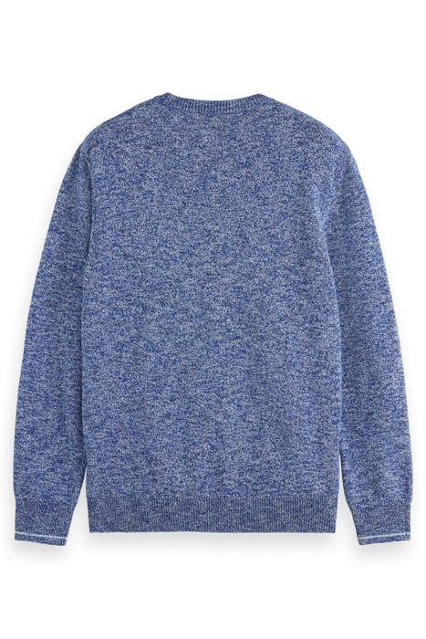 MELANGE CREW NECK PULL OVER BOAT BLUE 2