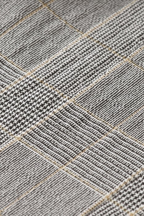 CHECKED COTTON-BLEND SEERSUCKER BLAZER BLACK ECRU CHECK 6