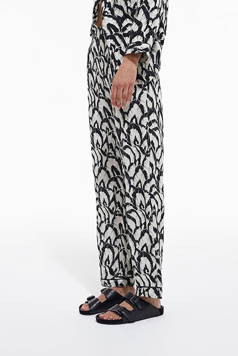 ELASTIC WAIST TROUSERS WITH ONE BACK POCKET DETAIL OFF WHITE 5