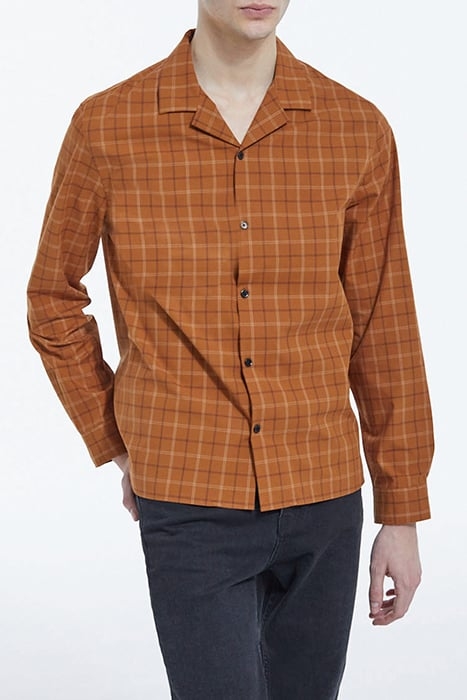 SHORT-SLEEVED SHIRT WITH EMBROIDERY DETAILS ROUILLE 1