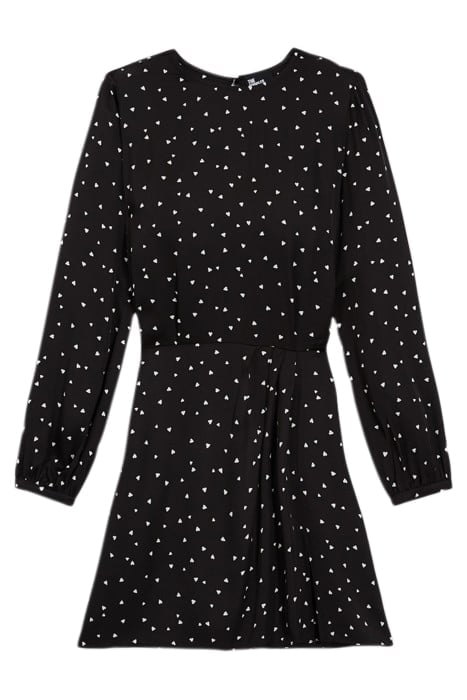 SHORT DRESS LITTLE HEARTS BLACK BLACK 5