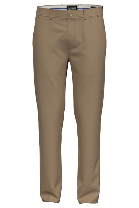 ESSENTIALS STUART - COTTON STRETCH TWILL CHINO SEA STONE 1