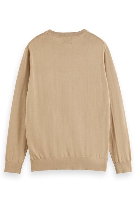 LINEN BLEND CREWNECK PULLOVER SEASTONE 2