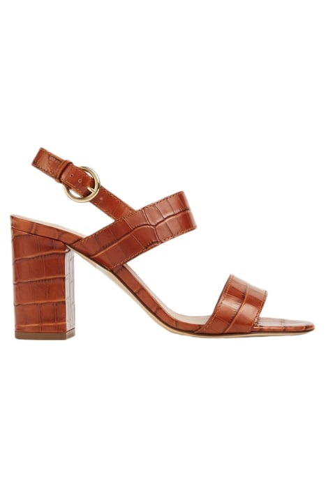 RAYA CROC EFFECT SANDAL TAN 1