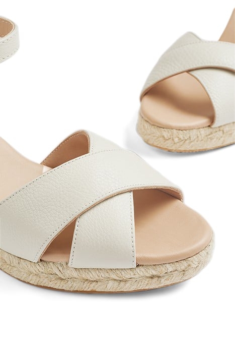 ANGELE - ESPADRILLE WEDGE IVORY 4