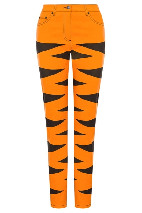 CHINESE NEW YEAR GABARDINE TROUSERS ORANGE 3