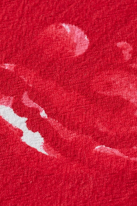 COTTON ALL OVER PRINTED SHIRT RED SMOOTH SALING AOP 3