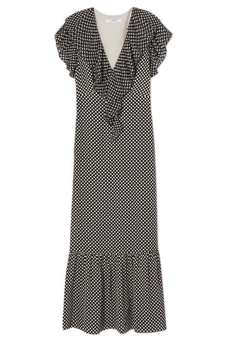 DR DAPHNE POLKA DOT DRESS BLACK/CREAM 3