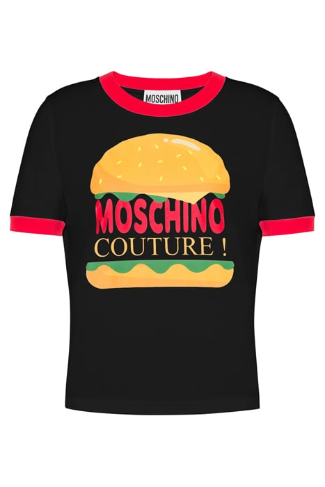 HAMBURGER ORGANIC JERSEY T-SHIRT BLACK 3