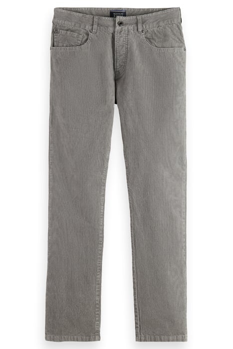 RALSTON - REGULAR SLIM-FIT WASHED CORDUROY PANTS SEAL GREY 1