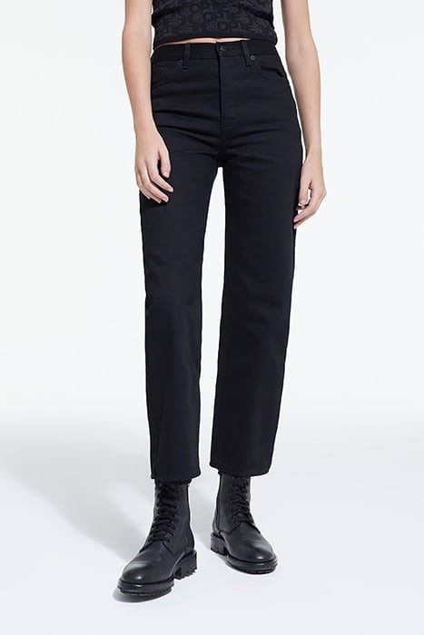 STRAIGHT RAW JEANS BLACK 1
