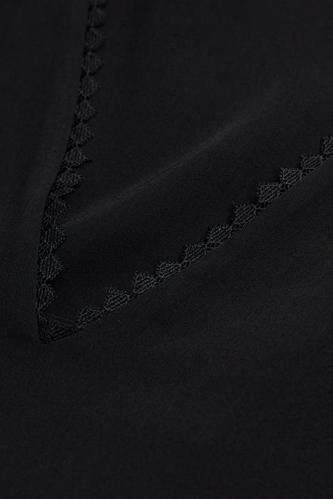 SLEEVELESS TOP WITH LACE DETAIL BLACK 2