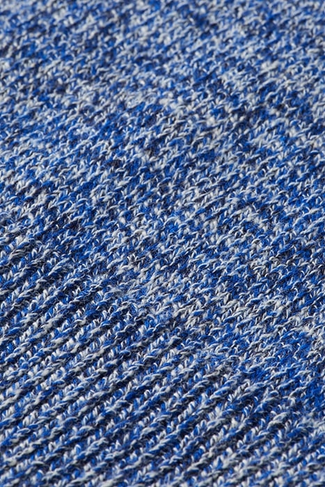 MELANGE CREW NECK PULL OVER BOAT BLUE 3