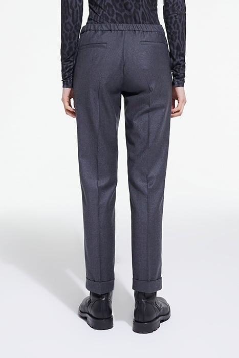 SUIT TROUSERS WITH ELASTIC WAIST DETAIL GREY 2