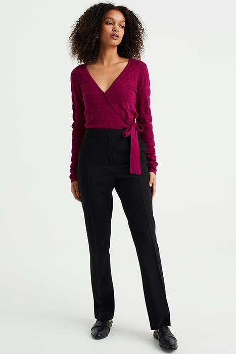 KNITTED CARDIGAN DARK PURPLE 3