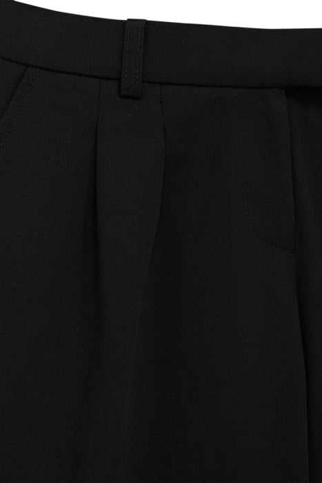 SINGLE TROUSERS WITH PLEATS AND LAPELS BLACK 2
