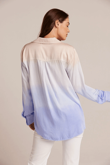 FLOWY BUTTON DOWN SUNRISE OMBRE DYE 2