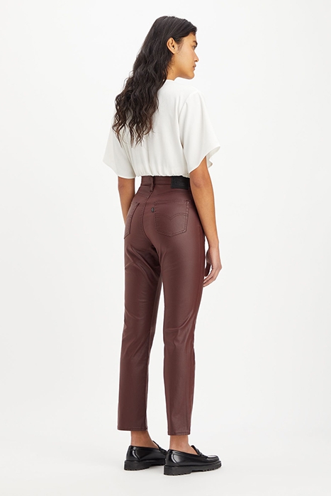 724 LEATHER PANT BROWN 2