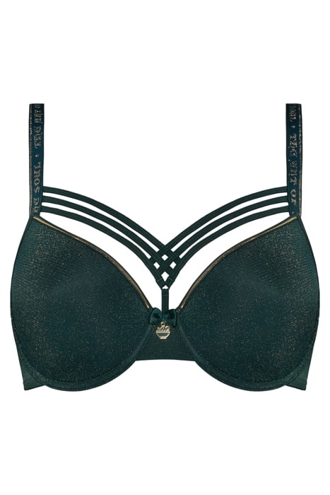 DAME DE PARIS PINE GREEN AND GOLD LUREX 2