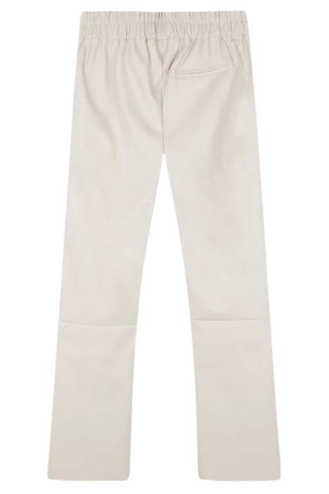 LEATHER LOOK FLARED JOGGER LIGHT SAFARI 4