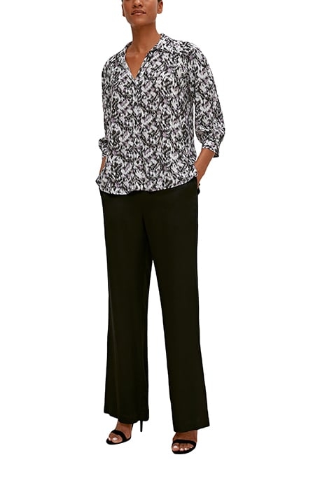 COMMA BLOUSES GREY/BLACK 3