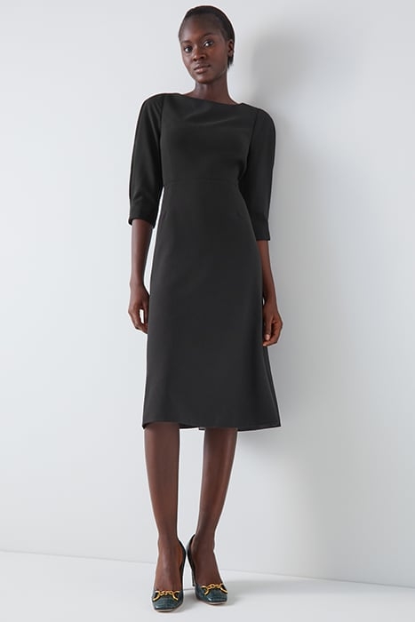 LEMONI HEMMERS MIDI DRESS BLACK 1