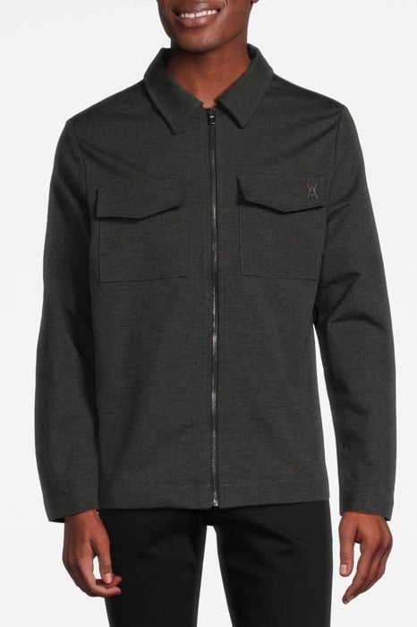 ASPACT ZIP SHIRT D.GREY 1