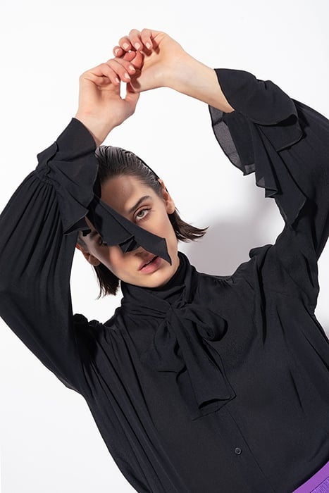 SCOZIA BLUSA GEORGETTE BLACK 7