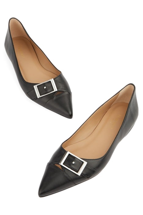 BRYNN CURVED BALLERINA SHOES BLACK 4