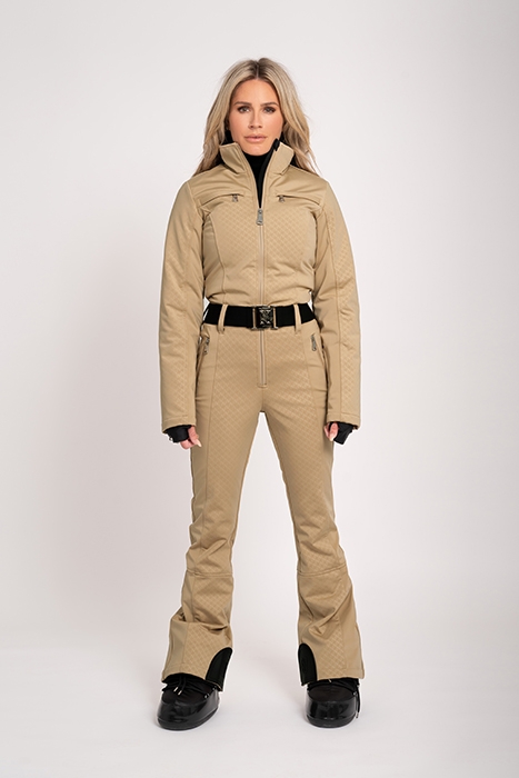 LOGO SKI JUMPSUIT DARK HUMMUS 1