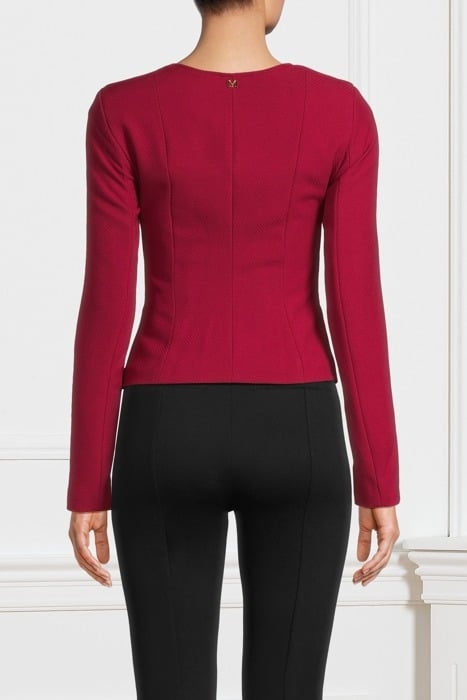 NORAH BLAZER DEEP SCARLET 2