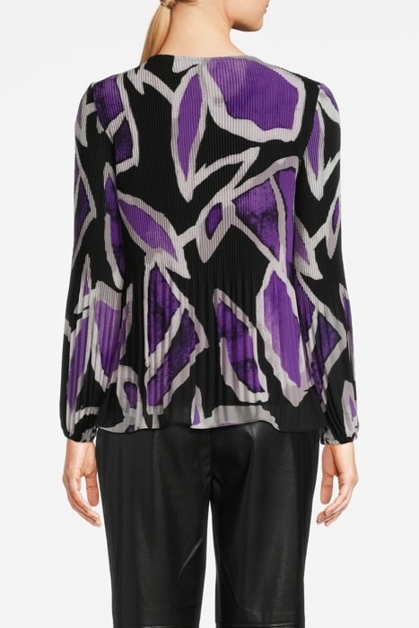 COMMA BLOUSES GREY/BLACK 2