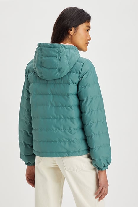 EDIE PUFFER JACKET IN TEAL 2