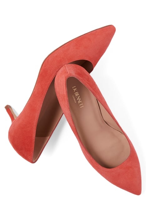 AUDREY LOW COURT HEEL CORAL 2